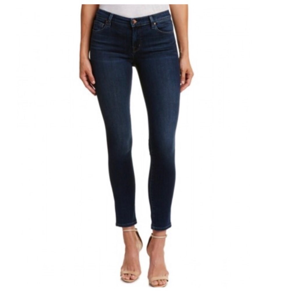 J Brand Dark Blue Super Skinny Ankle Jeans Size 28